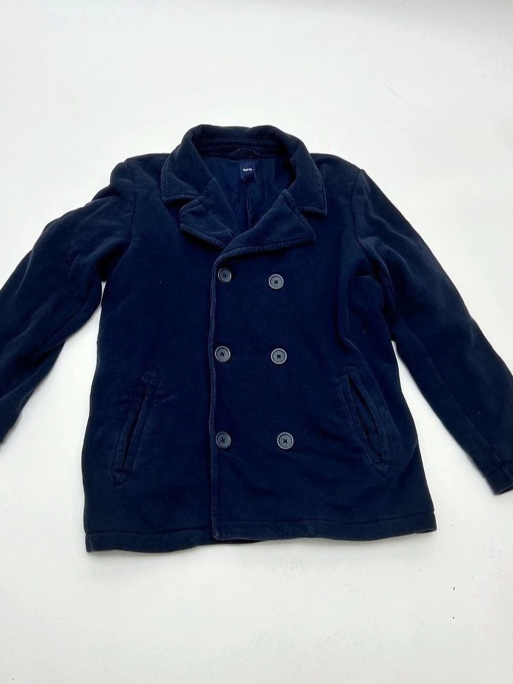 GapKids Double-Breasted Pea Coat Blue Girls XXL (14-16)